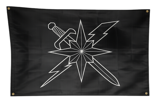 Sword, Compass and Lighting Bolt