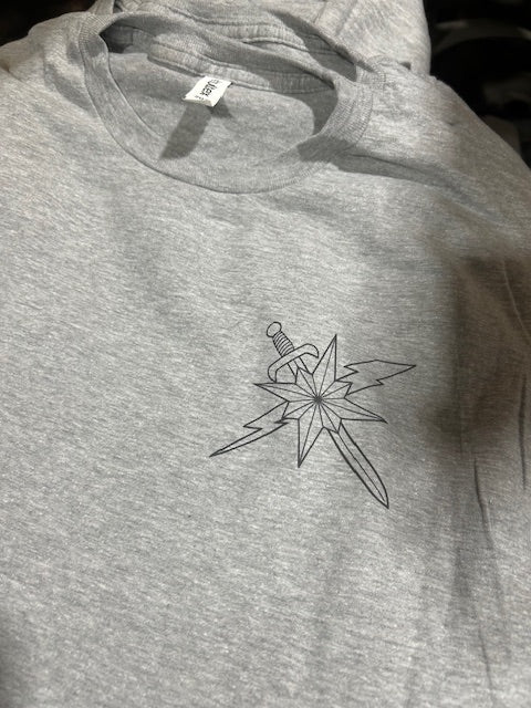 Short Sleeve T Compass Sword and Lighting Bolt