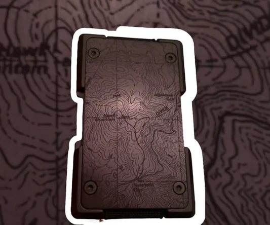 Celtic Shield  Wallet - Contour Lines